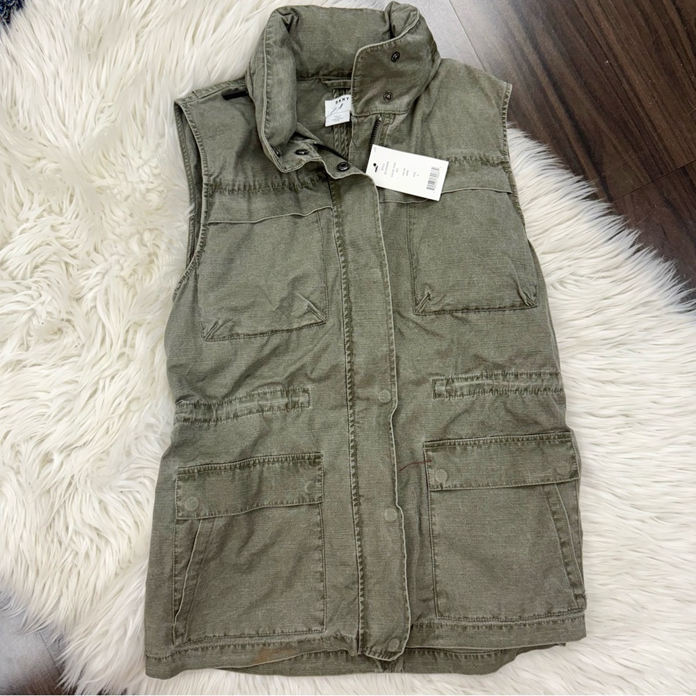 DKNY Army Green Utility Vest